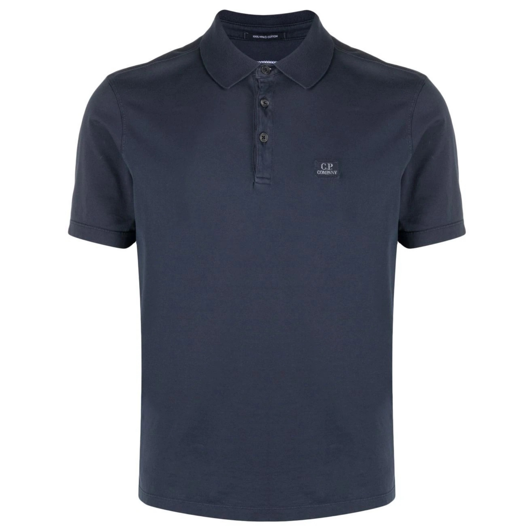 C.P. Company Stretch Short Sleeve Polo Shirt - Blue