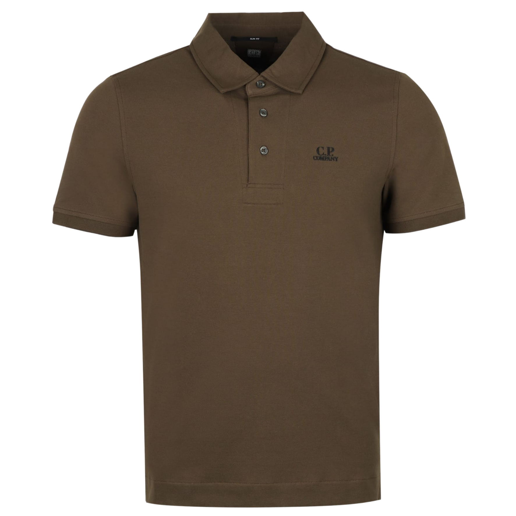 C.P. Company Stretch Pique Short Sleeve Polo Shirt - Ivy Green